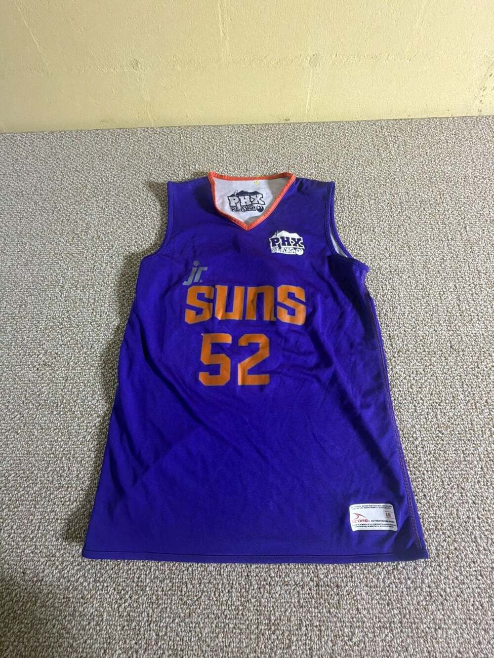 Score Sports Jr Suns 52 Jersey Size AM Purple Phoenix Plays